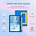 URAO Kids Tablet, Android 14 Tablet for Kids 10 inch Octa-Core with Case, 64GB 1TB TF Card Expandable for Toddler Children, Parental Control, Dual Camera, WiFi,Gift