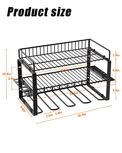 Power Tool Organizer Holder - Wall Mount Style for Power Tool Drill as Heavy Duty Tool Shelf & Tool Rack with Compact Packed with Color Box, Great Gift for Man image 12