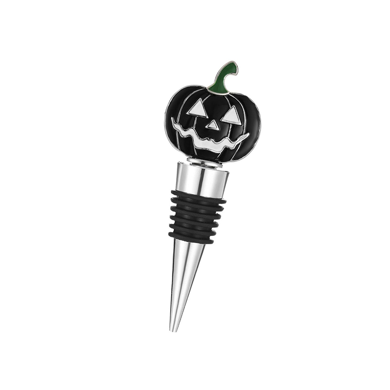 COOLHOOD Creative Halloween Pumpkin Wine Stopper Decorative Zincs Alloys Bottle Cork Champagnes Preserver Accessory Halloween Home Decoration Wine Accessory