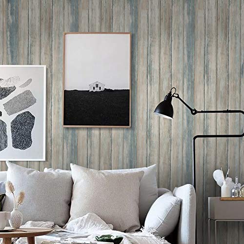 Wood wallpaper 24in x 118in self-adhesive removable woo…