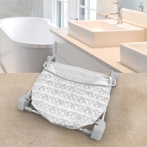 Image of Ingenuity Foldaway 2-Position Baby Bath Seat,Adjustable Support for Sink or Bathtub,Ages 0-6 Months up to 20 Pounds,Machine-Washable Sling,(Pack of 3)