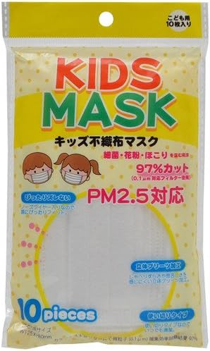 Kids-Mask PM2.5 10 Pieces (Japan Import)