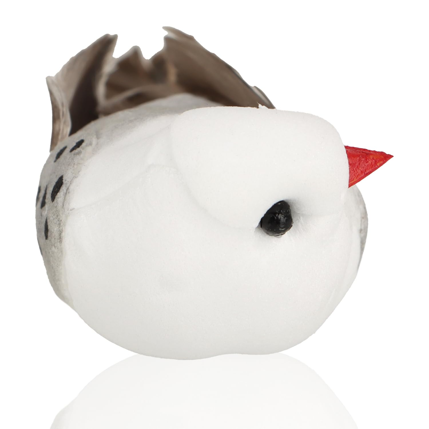com-four® 48x Dekovogel, künstliche Vögel in 4 bunten Farben