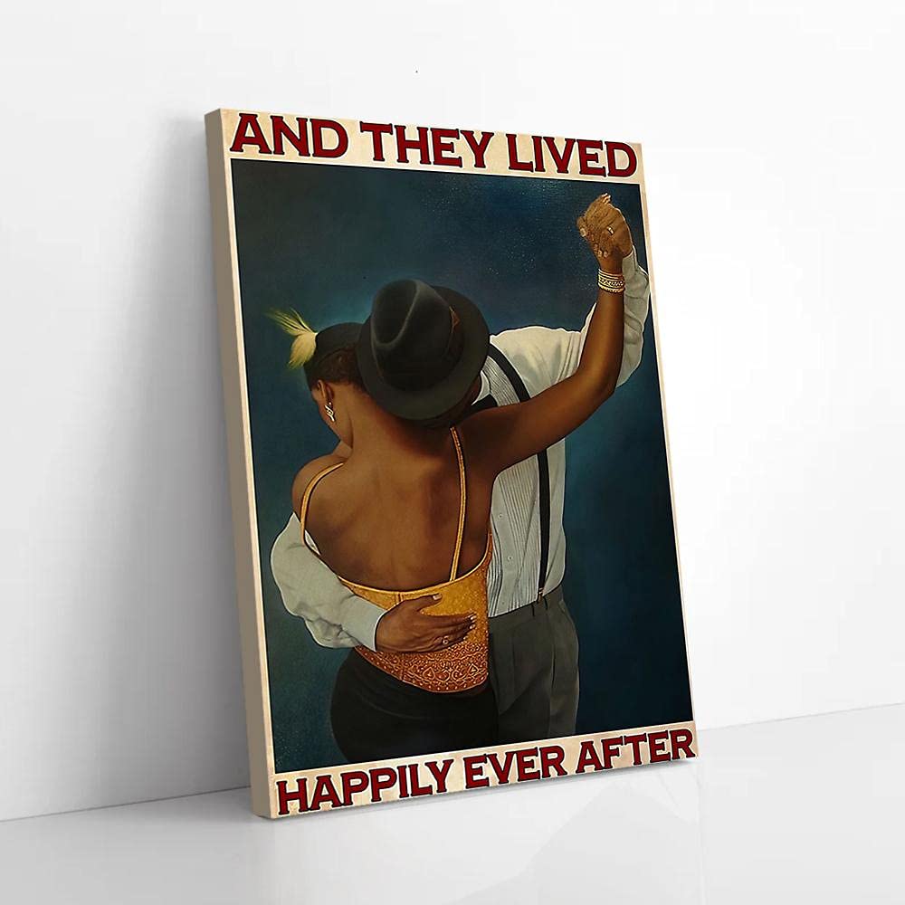 YAASIMOULE And They Lived Happily Ever After Tango Dancing Canvas Prints Wall Art