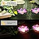Lychee Solarbetriebene Lotus Laterne,Solarlampen für außen,Wasserdichte LED Garten Pool Licht,Künstliche Lotus Seerose Licht für Garten Hof, Schwimmbad, Brunnen und Aquarien (Rosa)