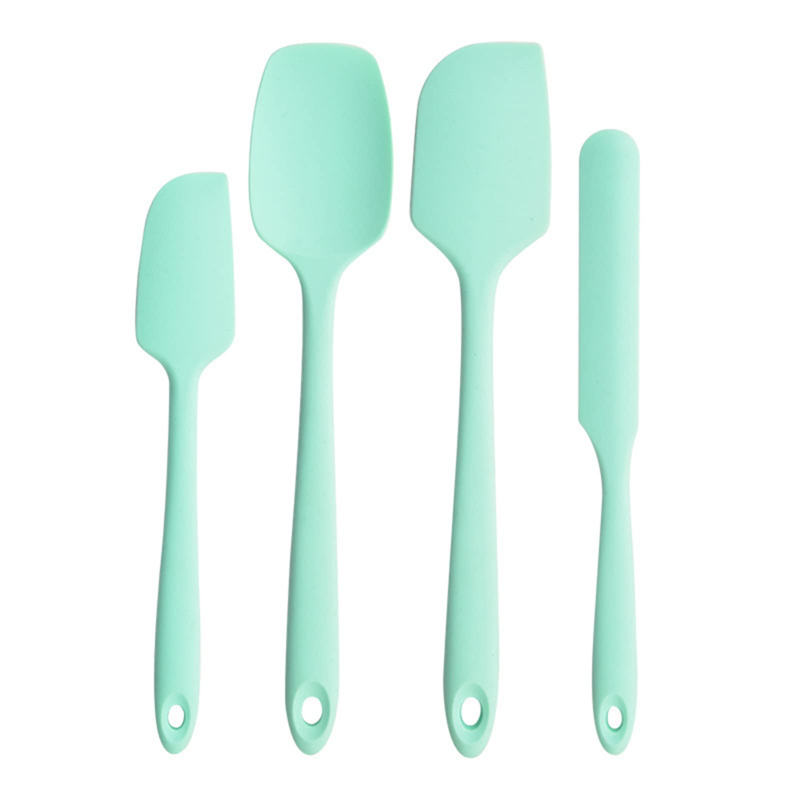 Buxuaaaa 4 PCS Silicone Spatula Set Design Spatulas Non-Stick Cookware Silicone Tools for Cooking Mixing Spatula Scraper Non Toxic