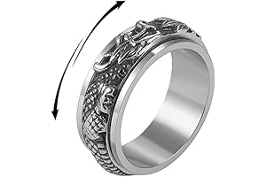 Dragon Rotating Spinner Fidget Band Ring