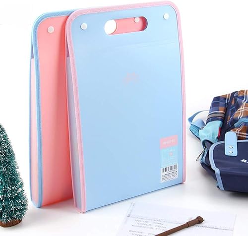 Miniatura 5 de 4 carpetas de archivos de acordeón Vertiacl expandibles de polietileno con 13 bolsillos, organizador vertical de archivos de mochila, almacenamiento