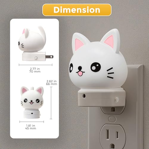 LOHAS 3D Animal Plug-In LED Night Light (8-Color RGB + 3000K Soft White): 1-Pack - image 5