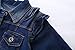 Mud Kingdom Toddler Girls Denim Jacket with Tulle Lace Ruffled Fashion Spring Autumn Black 4T
