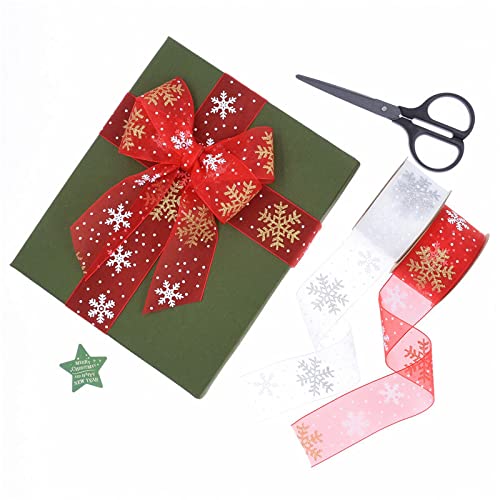 Nastro Nastro di seta 10/20 Yard * 38mm Nastro di seta chiffon largo rosso for confezioni regalo Bouquet di fiori Nastro da imballaggio for la realizzazione di inviti con nastro di chiffon(Red,38mm*20