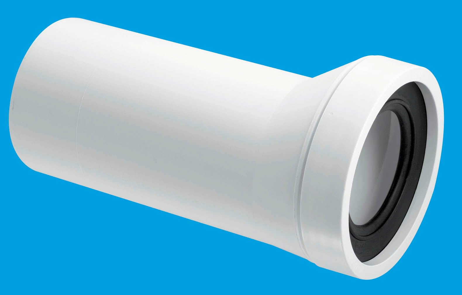 Mcalpine WC-CON6 4"/110mm Plain End Outlet 20mm Offset Adjustable Length Rigid WC Connector