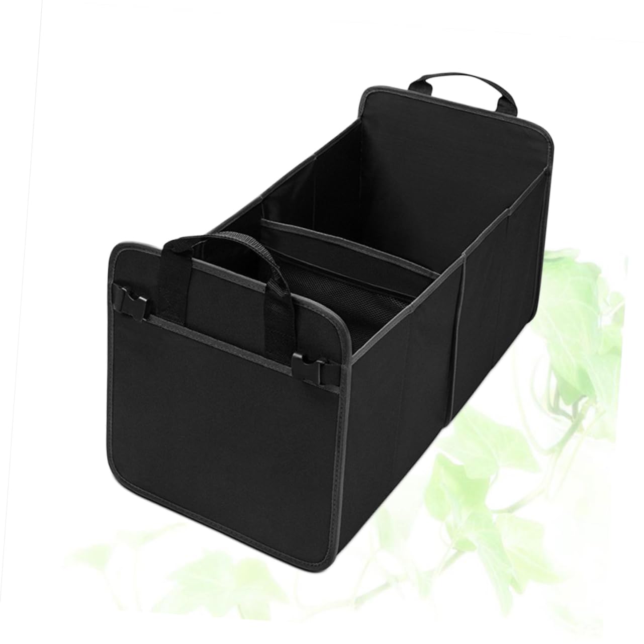 VALICLUD Organisateur de Coffre de Voiture Pliable Noir en Tissu Oxford