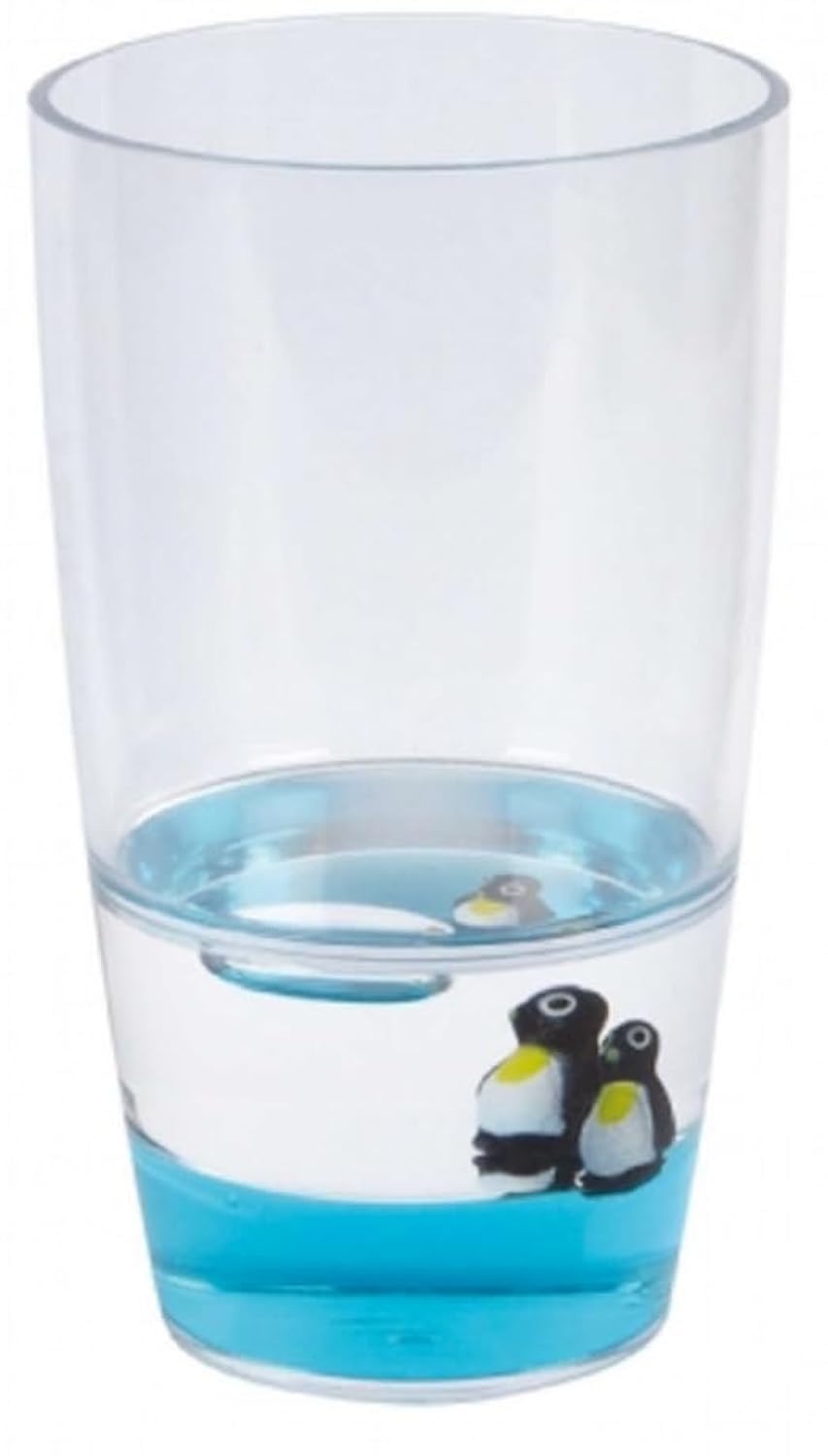 Ravensden Penguin Aqua Tumbler 12cm, Medium