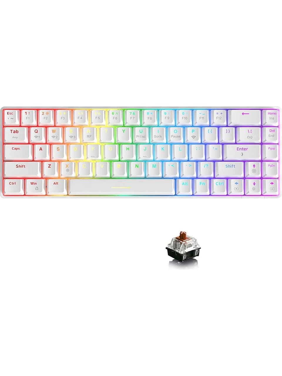 Amazon.com: Ajazz K685T Wireless 60% Mechanical Keyboard