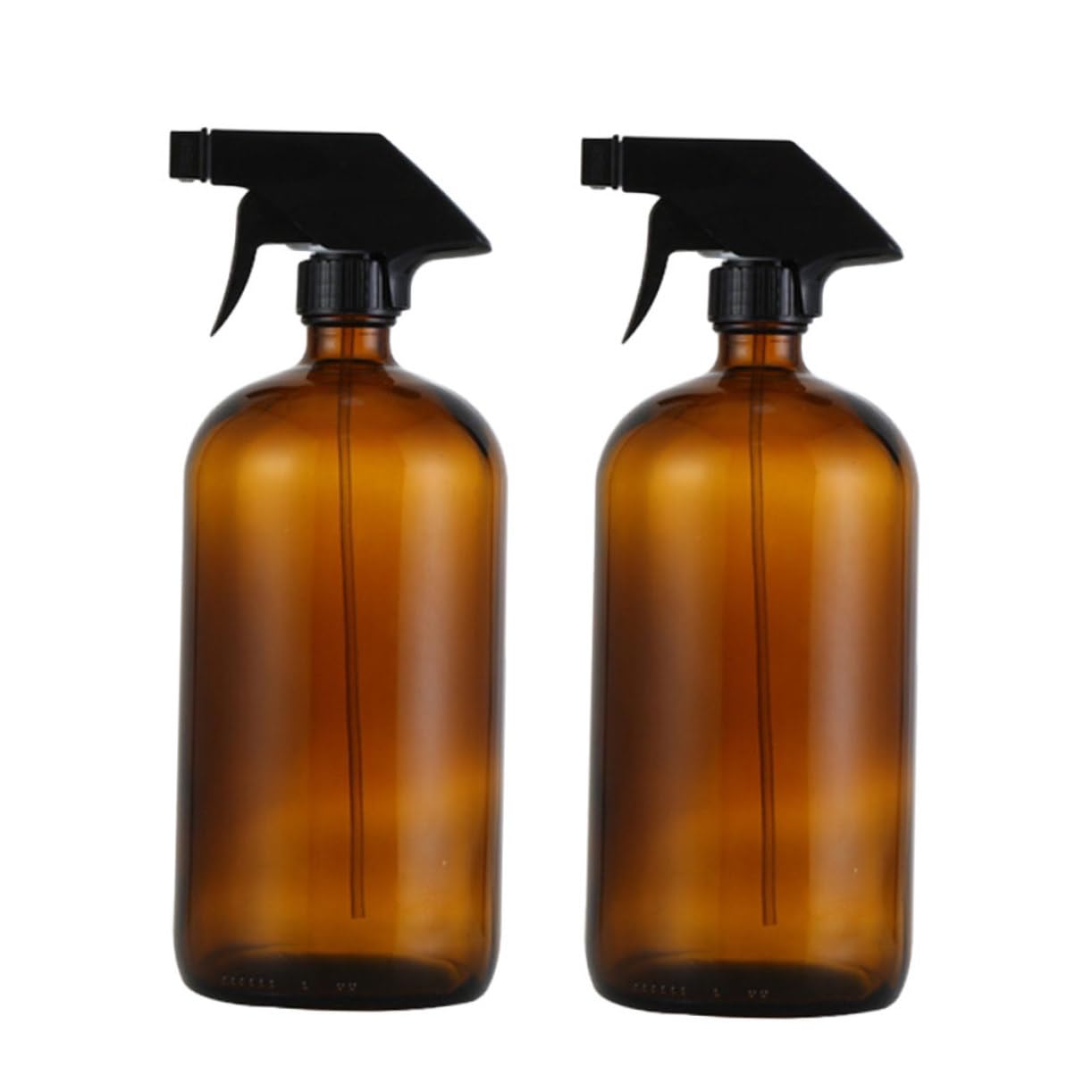 Healvian Wiederbefüllbare Glas Sprühflasche 500ml Braun, 2 Stück | Tragbar und Wiederverwendbar, Leerer Behälter für Outdoor und Hautpflege, Passend für Parfümflüssigkeiten