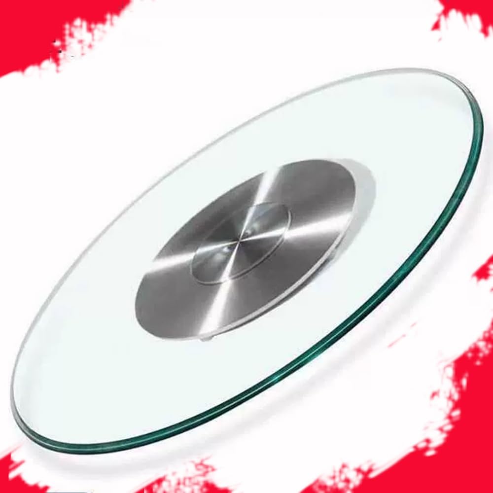 Plato Giratorio De Vidrio Redondo 60cm Lazy Susan para Mesa De Comedor