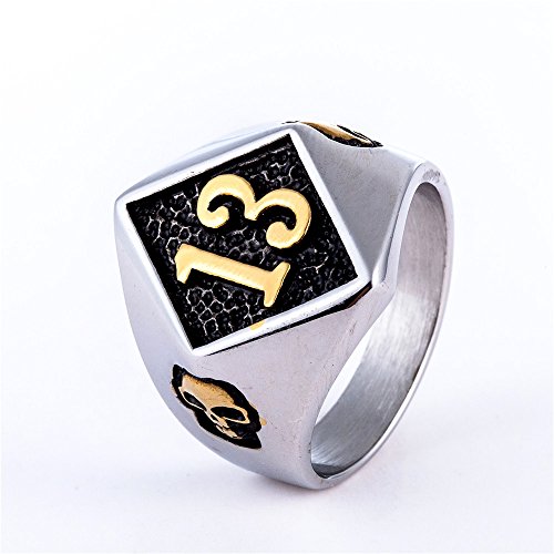 Image of Genuine Stainless Steel Ring Jewelry for Men Fashion Punk Biker Skull Rings