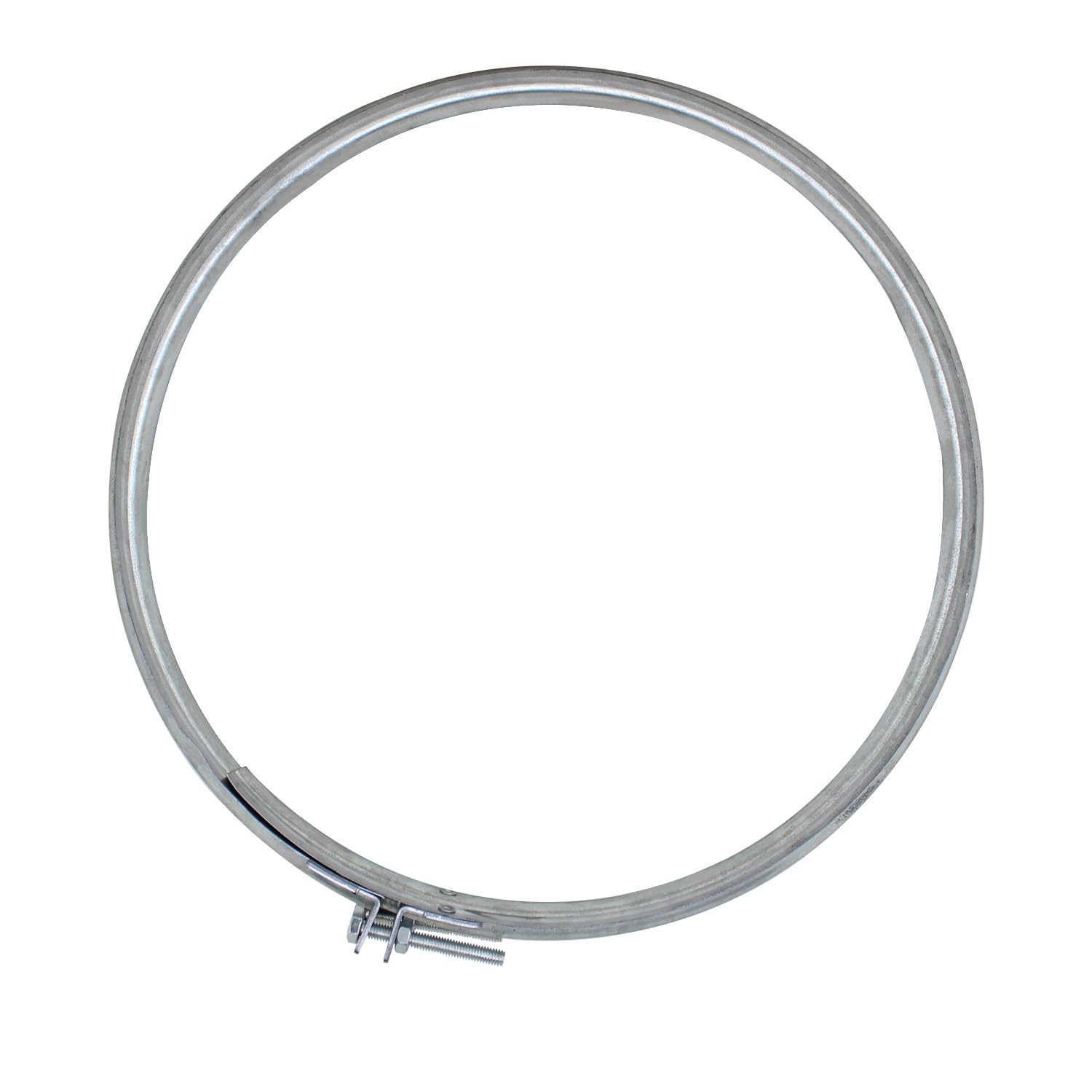 Abrazadera tubo chimenea conducto escape ajustable rapida galvanizado metalica ducto redondos estufa abrazadera union tubo de escape con tornillo tubería cierre ballesta para bidón con tapa (350mm)
