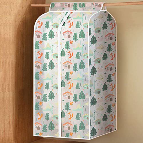 Housses de Vêtements Anti Poussière Housse Vetements à Suspendre avec Zip Semi Transparentes Housse Costume Lavable Réutilisables - pour Stockage Longue Robe, Manteaux, Chemise Cover