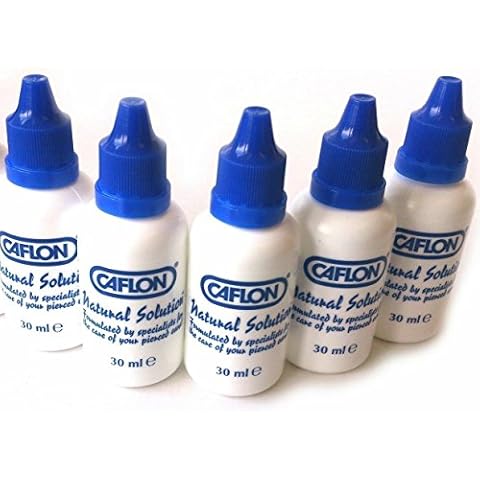 5 x Bottles of Caflon - Ear Piercing Aftercare Natural Solution Cover