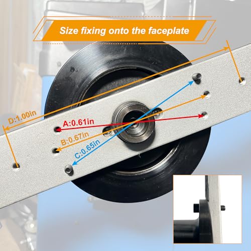 Image of Motorcycle Tire Clamp, Wheel Balancer Adapter,10mm Installation Shaft, Motorcycle Tyre Balancing Tool, with 36 38 40mm Hole Size(Install Size:10x1.5mm)