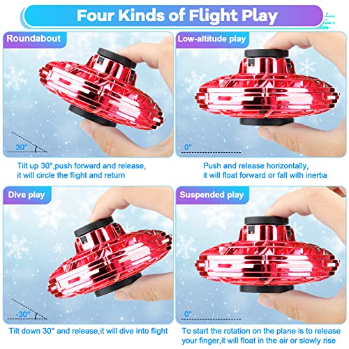 image for Vantexi 2023 Upgraded Flying Fidget Spinner Toy,Hand Controlled Kids D