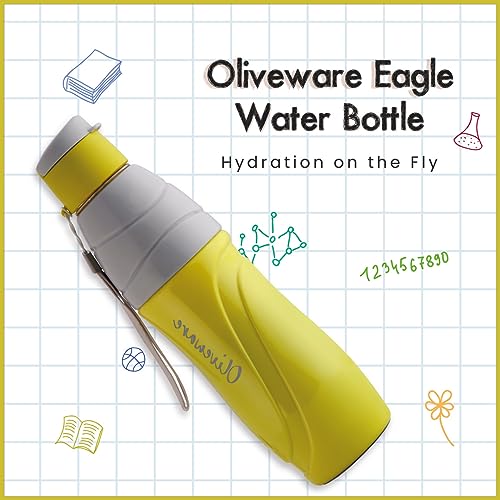 Image of SOPL-OLIVEWARE Eagle Water Bottle with Better Grip, 500 ml Bottle, BPA Free & Leak Proof, For Home, Office & Gym use - Green