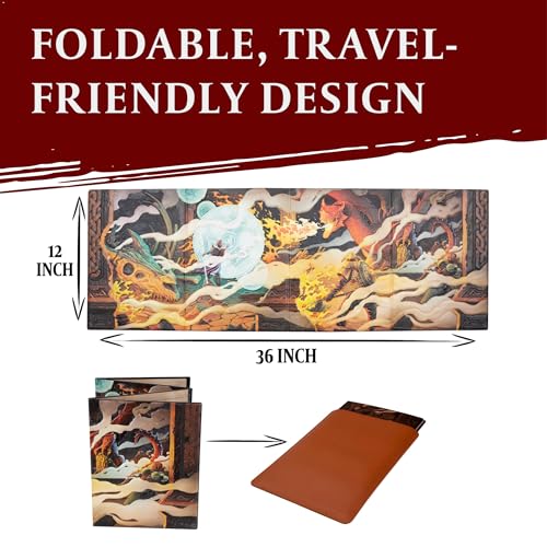 Image of DND DM Screen 5e - D&D Dungeon Master Screen 3D Faux Leather with Customizable Inserts - Dungeons & Dragons GM / Game Master Accessories Gift for Man or Woman. Hide Dice Rolls, Maps & Books (Colored).