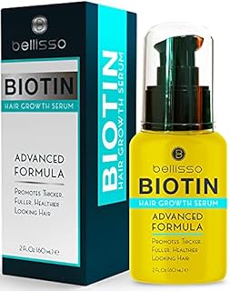 Biotin Serum for Hair Growth - Hair Thickening and Strengthening Products for Men and Women - With Natural Oil - Treatment Tonic for Hair Loss and Thinning