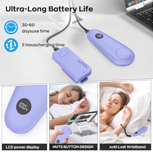 Image of RF Remote Control Page Turner for Kindle Paperwhite Scribe Accessories, Page Turner Clicker for iPad Tablets Reading Novels Taking, Phone Camera Video Record Triggers Remote, Light Purple