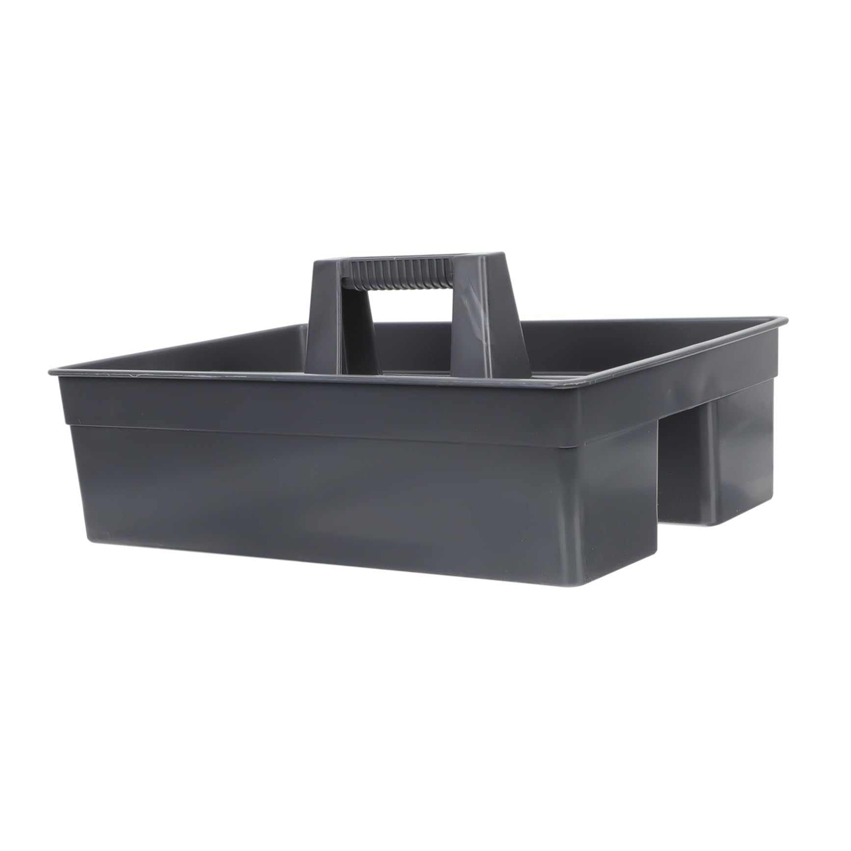 Panier plastique de rangement à main robuste avec compartiments gris foncé