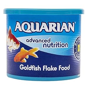 AQUARIAN Complete Nutrition, Aquarium Goldfish Food, Flakes Also Suitable for Small Pond Fish, 200 g Container