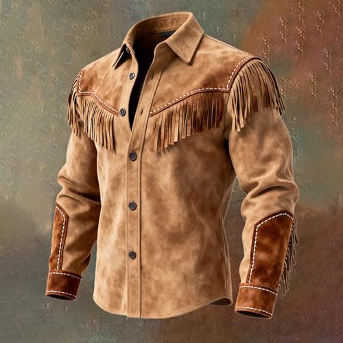 Tenue de cowboy classique avec pompons et col à revers rétro - 3