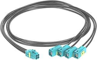 1PC NEW Mini-Fakra female 4 in 1 wire end AMK12D-102Z5-Z transferred to FAKRA Gong (1M)