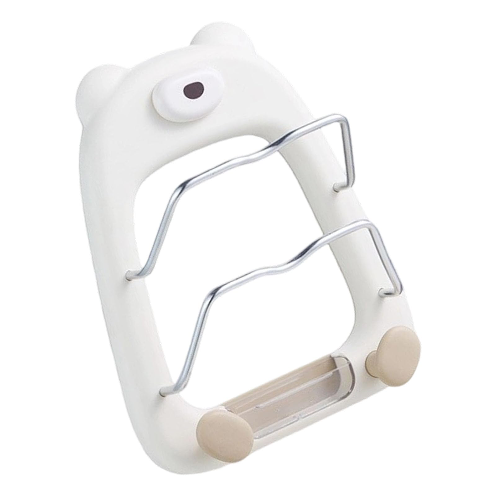 Kalttoy Vertical ABS Shelf for Cutting Boards Covers Efficient Storage Rack Kitchen Bear Kitchen Container Lid Holder