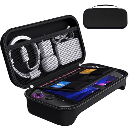 ivoler Carrying Case for Lenovo Legion Go Gen 2 8.8 Portable Hard Shell Pouch Travel Bag Built-in Gaming Charger Dock Storage Holds 8 MicroSD and 2 Credit Sized Cards -Black