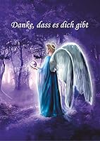 Danke, dass es dich gibt: Tagebuch, Wunschbuch, Traumbuch oder einfach als schönes Notizbuch z.B. für Gedanken und Erinnerungen mit dir an meiner Seite – Motiv Engel 3967380513 Book Cover