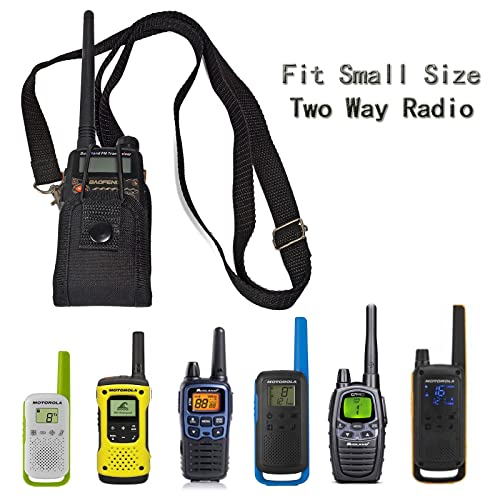 UAYESOK Small Radio Pouch Holder Walkie Talkie Holster Carry Case Bag Security Belt clip Pouches for Baofeng UV-5R UV82 888S Motorola TLKR Talkabout Midland Kenwood Two Way Radio - Image 4