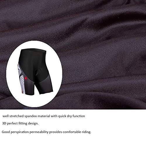Shorts ciclistas para hombre con acolchado 3D S-3XL miniatura 3