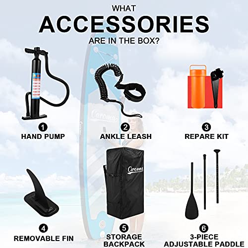 Tooluck - Tavola gonfiabile per pagaia, accessori