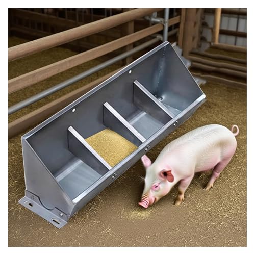 Mangiatoia per bestiame con divisore, struttura in acciaio per suini, pecore, capre, cavalli in aziende agricole, recinti e stalle