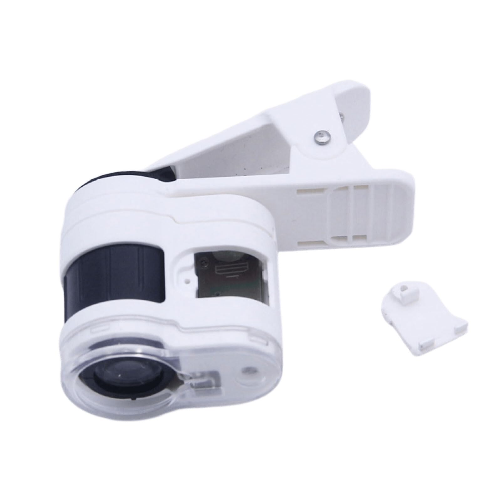 Kaeltsyn Light 60X Pocket Microscope With Led & Microscope Easy To Carry Tool For Close Inspection Abs Handheld Enlarger With
