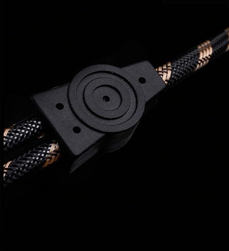 Miniatura 6 de SKW Cable divisor RCA Y de 1 macho a 2 machos, cable de subwoofer BG de cobre de pureza ultra alta con diámetro exterior de 0.236 in, cable de audio