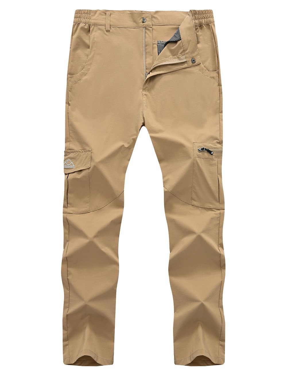 Rdruko Pantaloni da trekking leggeri da uomo, resistenti all'acqua, ad asciugatura rapida, per passeggiate, viaggi, lavoro, pesca, con 6 tasche
