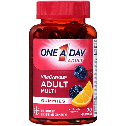 One A Day VitaCraves Adult Multivitamin Gummies, Supplement with Vitamin A, Vitamin C, Vitamin D, Vitamin E and Zinc for Immune Health Support* & more, 70 Count