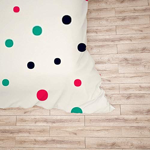 Parure de lit Long Twin en tissu 100 % polyester de qualité supérieure à pois