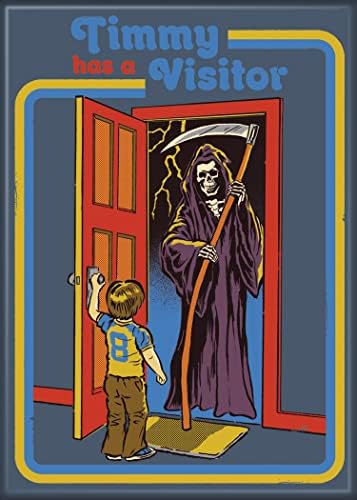 Ata-Boy Steven Rhodes Timmy Has a Visitor 2.5" X 3.5" Magnets for Refrigerators and Lockers image 3