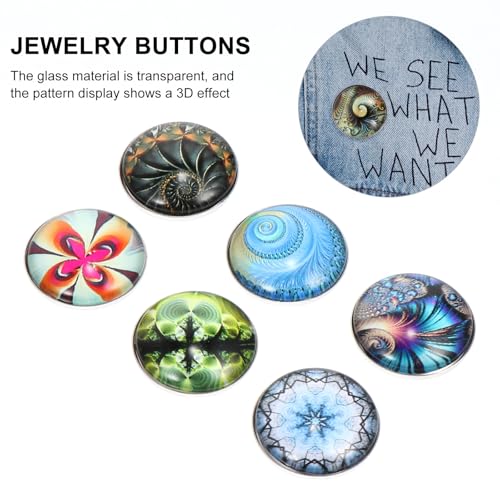 Boutons-pression ronds en verre et cuivre pour bijoux élégants fait-main