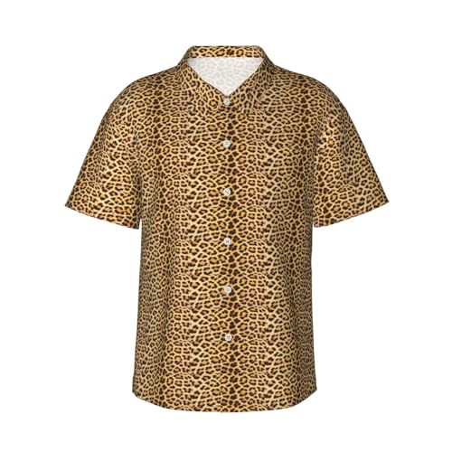 Chemise hawaïenne manches courtes homme léopard plage et aventure outdoor